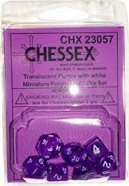 Chessex Mini 7-Die Purple